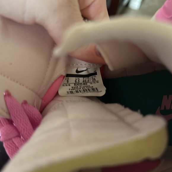 Nike WMNS BLAZER REBEL MID 'PINK' sneakers rare authentic size 9 - Picture 8 of 8